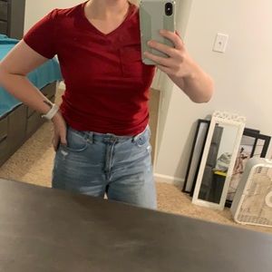 Large red t shirt